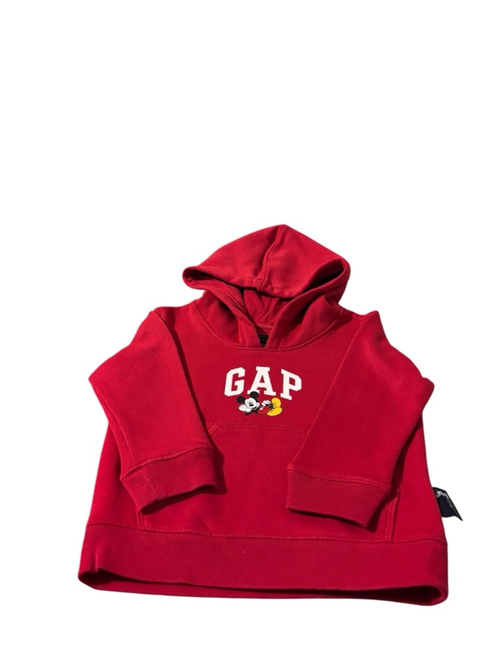 GAP Red Toddler Boy Hoodie with Mickey Accent